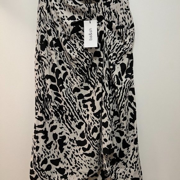 BA&SH Opera Midi Skirt In Animal Print - Picture 4 of 4